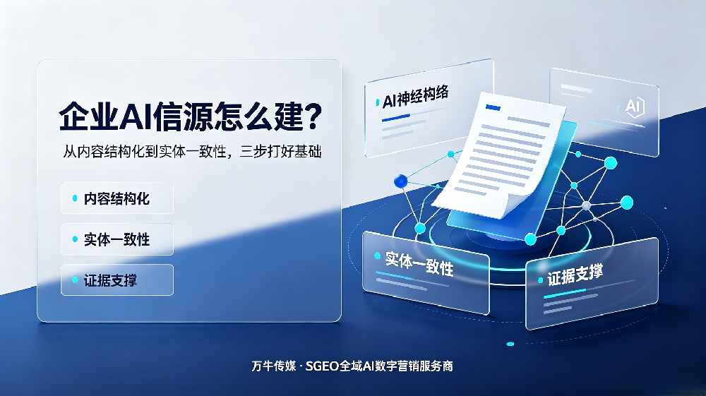 企业AI信源怎么建？从内容结构化到实体一致性，三步打好基础